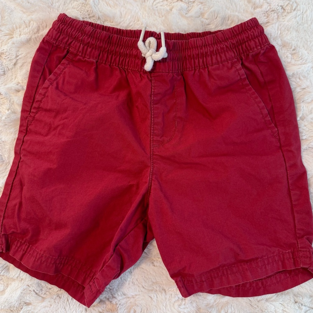 Old Navy Red and White Drawstring Shorts